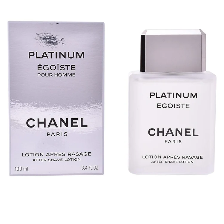 Chanel Égoïste lozione dopobarba rinfrescante e lenitiva da uomo con una fragranza aromatica e legnosa.