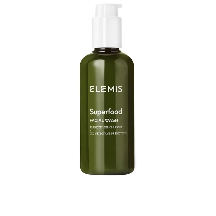 Elemis Superfood detergente viso con superfood, prebiotici e oli vegetali per una pelle fresca, pulita e luminosa.