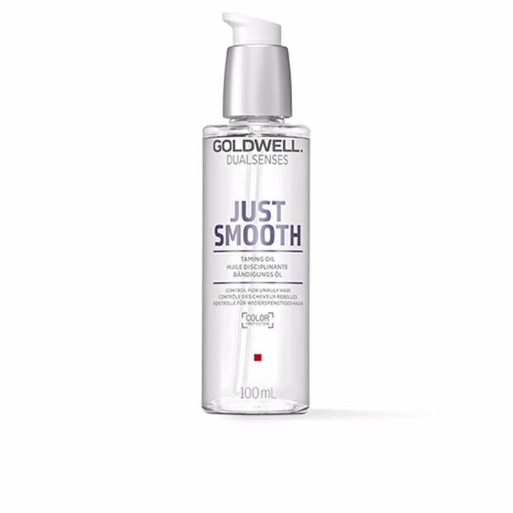 Goldwell Dualsenses Just Smooth olio capelli con olio di Kukui per morbidezza, luminosità, controllo del crespo e protezione del colore.