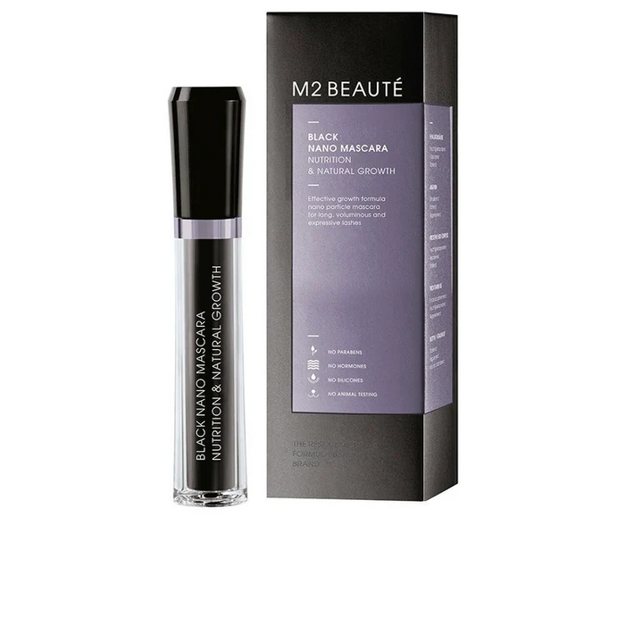 M2 Beauté Black Nano Mascara Mascara per Ciglia Drammatiche