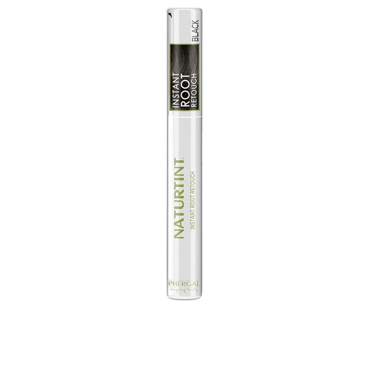 Naturtint ritocco temporaneo per capelli grigi con applicatore di precisione per una copertura rapida e naturale di radici e sopracciglia.