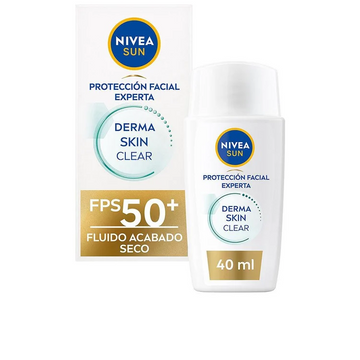 Nivea Sun Clear Skin SPF50+ protezione solare ultraleggera per pelle mista, grassa, sensibile e a tendenza acneica.