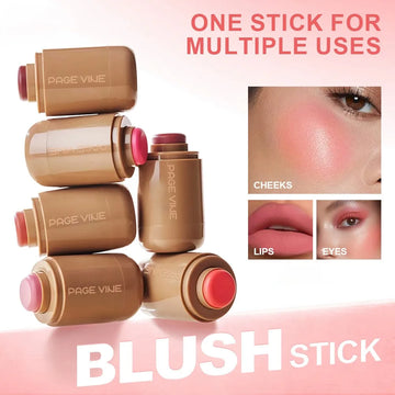 Blush Stick 3 in 1 per Labbra, Guance e Occhi - 7,5 g