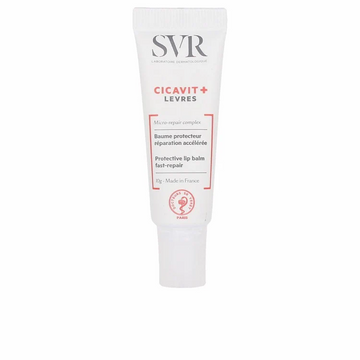 SVR Cicavit+ balsamo labbra riparatore con oli, burro di karité e prebiotici per labbra morbide e protette.