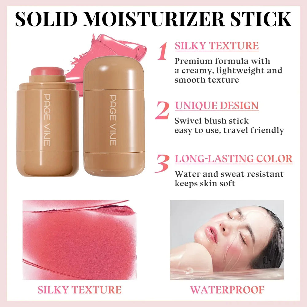 Blush Stick 3 in 1 per Labbra, Guance e Occhi - 7,5 g