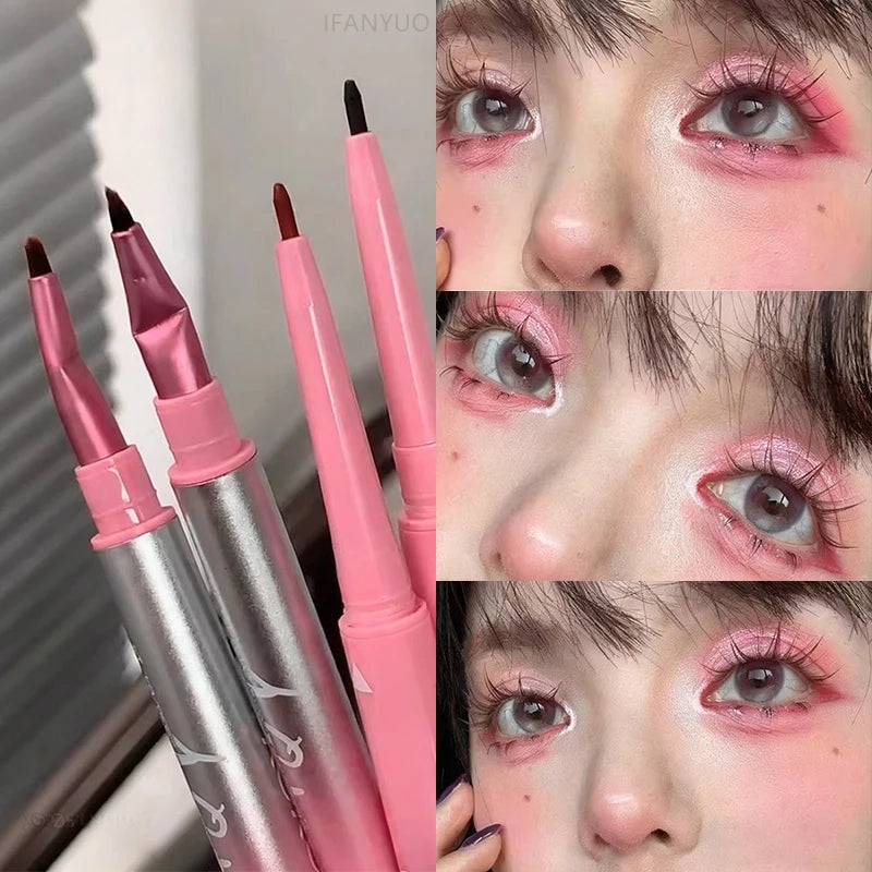 Eyeliner Gel 2 in 1 Waterproof con Pennello Angolato